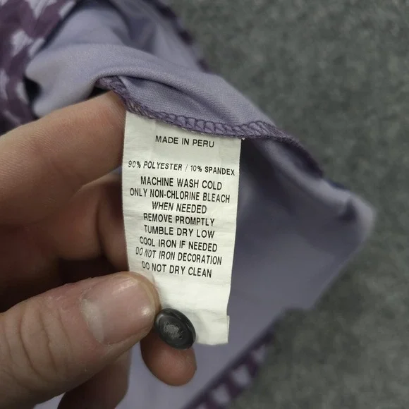 Greyson Polo Shirt Mens 2XL Purple Wolf Print Hazeltine Golf Performance Stretch - Picture 6 of 11